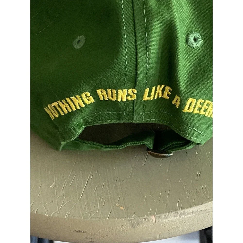 John Deere Patch Hat All Full Snapback Trucker Cap USA Louisville Mfg Vtg. OS